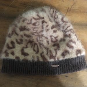 Free People leopard print hat